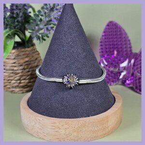 Sun &‎ Moon Charm Bracelet with Silver Snake Chain (NWOT)